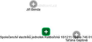 Společenství vlastníků jednotek Ratibořská 18/1211 Opava 746 01 - obrázek vizuálního zobrazení vztahů obchodního rejstříku