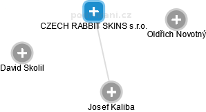 CZECH RABBIT SKINS s.r.o. - obrázek vizuálního zobrazení vztahů obchodního rejstříku
