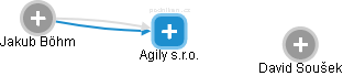 Agily s.r.o. - obrázek vizuálního zobrazení vztahů obchodního rejstříku
