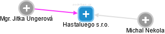 Hastaluego s.r.o. - obrázek vizuálního zobrazení vztahů obchodního rejstříku