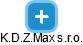K.D.Z.Max s.r.o. - obrázek vizuálního zobrazení vztahů obchodního rejstříku