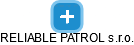 RELIABLE PATROL s.r.o. - obrázek vizuálního zobrazení vztahů obchodního rejstříku