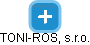 TONI-ROS, s.r.o. - obrázek vizuálního zobrazení vztahů obchodního rejstříku