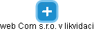 web Com s.r.o. v likvidaci - obrázek vizuálního zobrazení vztahů obchodního rejstříku