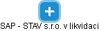 SAP - STAV s.r.o. v likvidaci - obrázek vizuálního zobrazení vztahů obchodního rejstříku