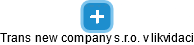 Trans new company s.r.o. v likvidaci - obrázek vizuálního zobrazení vztahů obchodního rejstříku