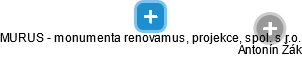 MURUS - monumenta renovamus, projekce, spol. s r.o. - obrázek vizuálního zobrazení vztahů obchodního rejstříku
