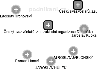 Český svaz včelařů, z.s., základní organizace Dobruška - obrázek vizuálního zobrazení vztahů obchodního rejstříku